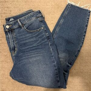 Old Navy Dark Blue Ankle Jeans